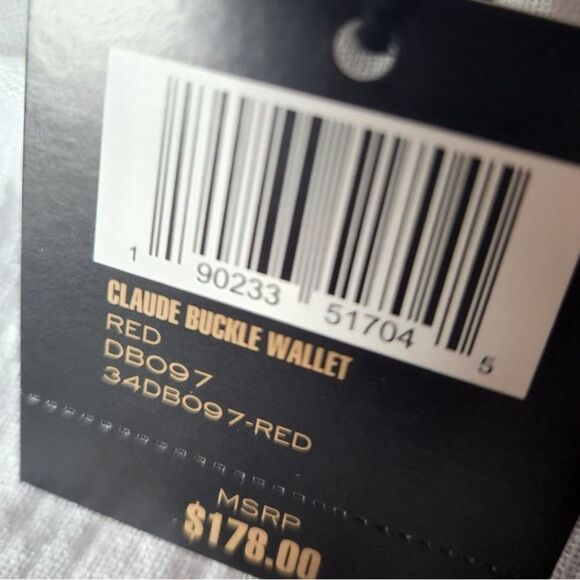 Frye Claude Brass Buckle Leather Wallet - Picture 9 of 9